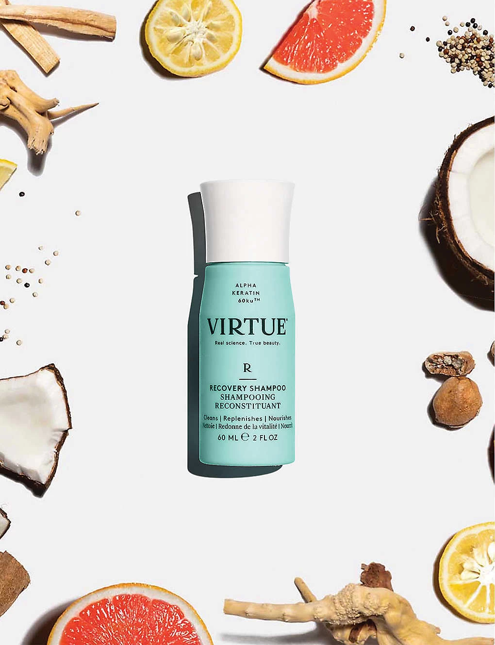 VIRTUE Recovery Shampoo 60ml - Image 5