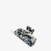 Abstract-print Square Resin Hair Clip