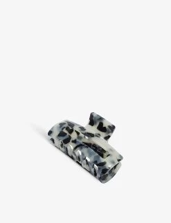 Abstract-print Square Resin Hair Clip