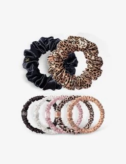 Slip Super Pixie Pure Silk Scrunchie Set Of Seven