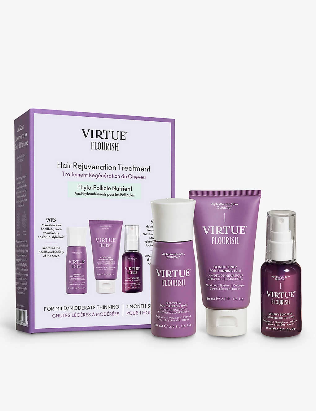 VIRTUE Flourish Hair Rejuvenation Treatment Set