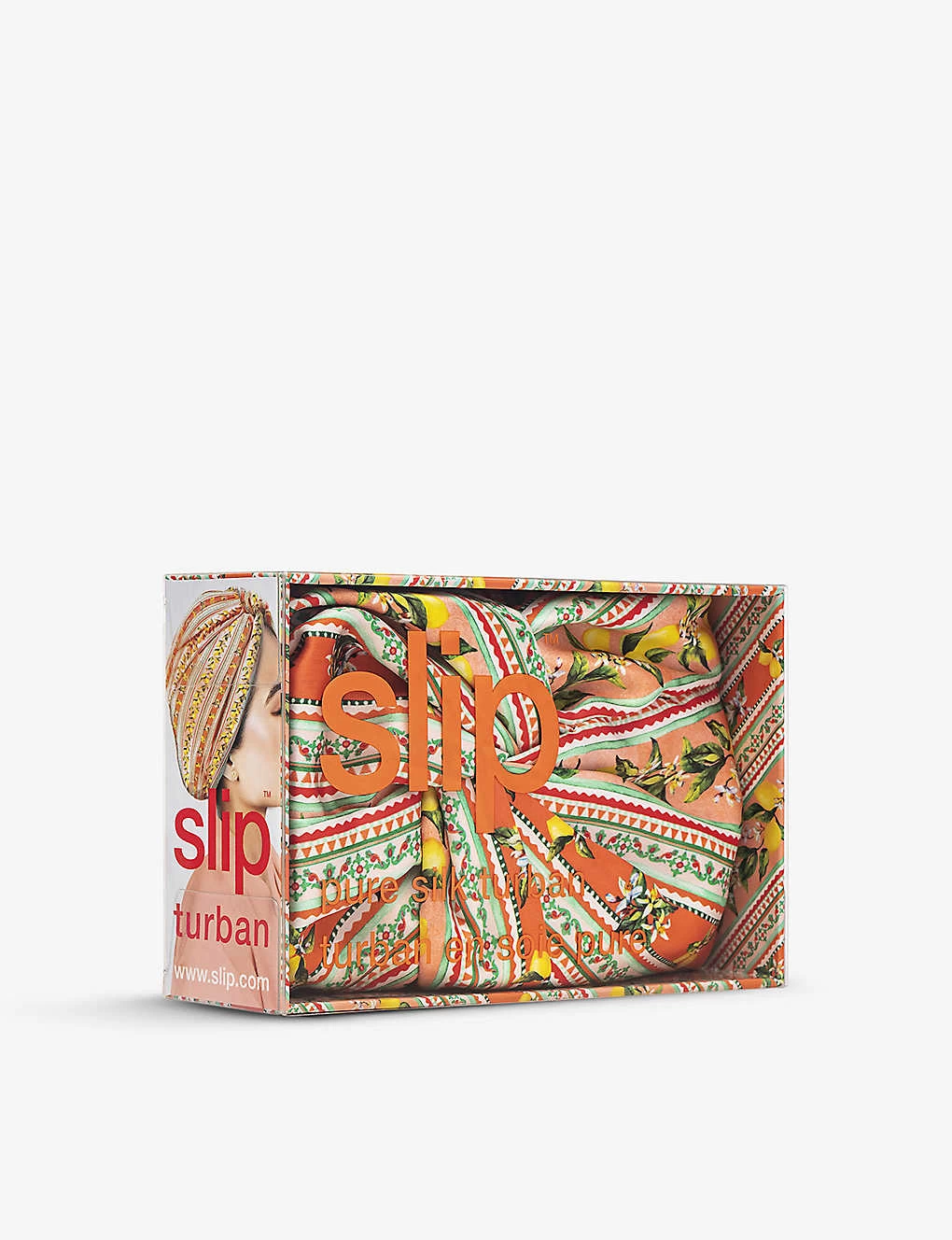 Slip Pattern-embellished Double-lined Silk Turban - Image 2