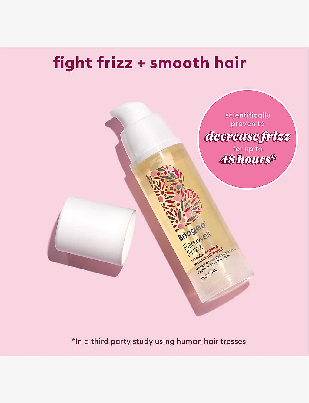Farewell Frizz™ Rosehip, Argan And Coconut-oil Blend Hair Oil 30ml - Image 3