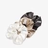 The HYA Large Mulberry-silk Scrunchie Pack Of Three